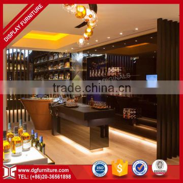 High End Luxury Wooden Showroom Wine Display Rack