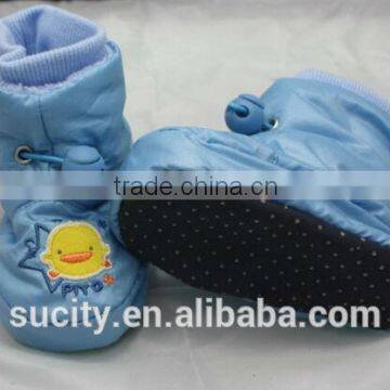 Lovely High Ankle Balck Sole Baby Canvas Shoes