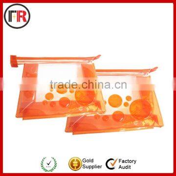 transparent promotional pvc cosmetic bag with handle