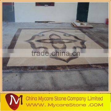 Waterjet medallion popular design floor design with marble