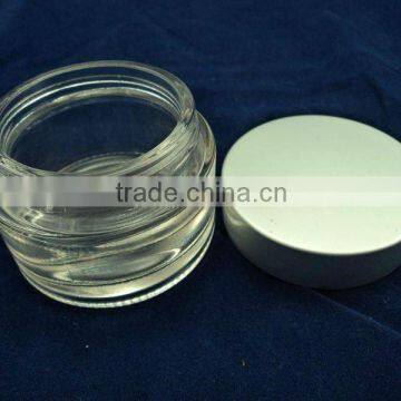 cosmetic face cream jar with alumium cap