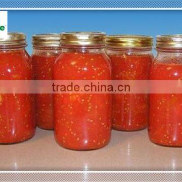 empty glass mason jar, canning jars for chili sauce with metal lid