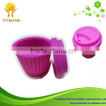 Durable and promotional gift 100% food grade silicone coffee cup