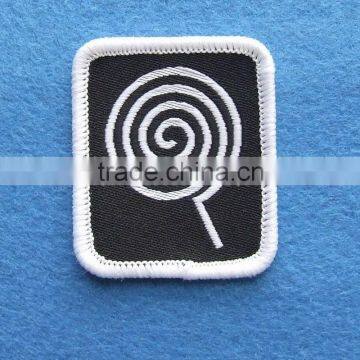 kids fashion woven damask badges