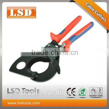 LK-280 ratchet wire cable cutters dual material insualted handle 750AWG