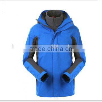 blue style waterproof jacket stock