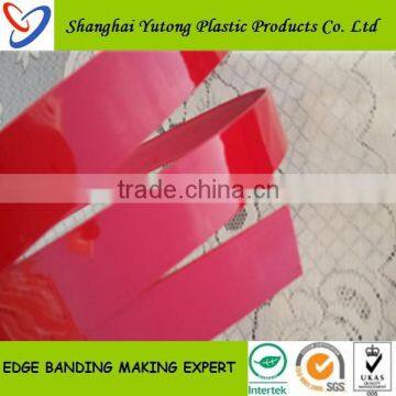 Yutong red/pvc/melamine edge banding