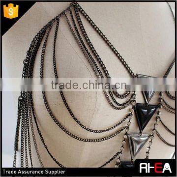 Multi Chain Design 2 Color for u Choose Sex Body Chain Vest Chain Necklace Body Jewelry photo-6