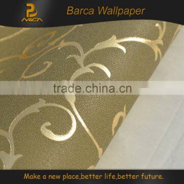 3D new beautiful design decorative gold foil wallpaper