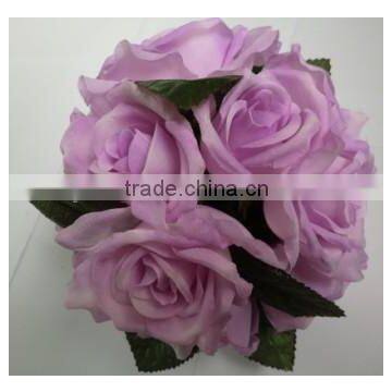 emulate flowers decorative balls for wedding silk 18 heads rose ball