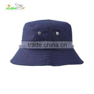 China Manufacture Polyester Fabric Pure Color Outdoor Activities Panama Bucket Hat photo-2