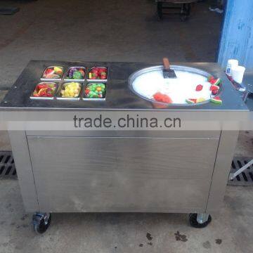 2016 Frozen Yogurt Fruit Instant Ice Cream Rolls Machine With Real Fruits in Thailand photo-3