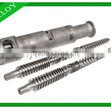 2016 JINSHENGhigh speed competitive price conical twin screw barrel for plastic extruder