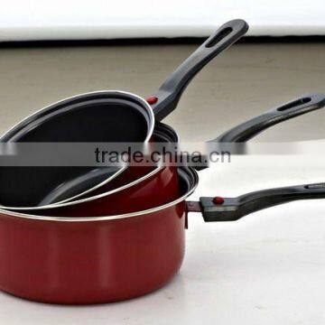 3 pcs non-stick cooking\milk pan cookware sets