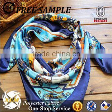 100% silk satin digital print fabric for scarf