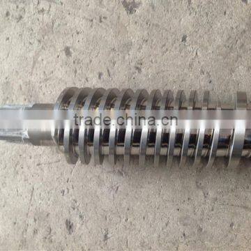 Super-hard bimetallic extruder single screw barrel for color-master-batches screw barrel ,SJZ 55/110 M PLASTIC EXTRUDING MACHINE