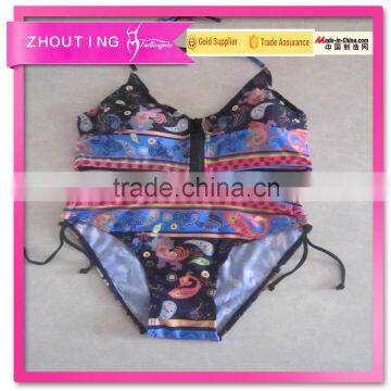 BSC009 Hot open fission printing swimwear bikini