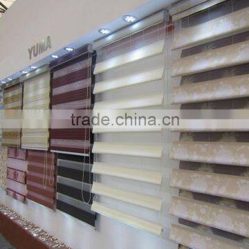 YUMA peacock shade roman blind