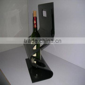 Custom acrylic large wine bottle holder