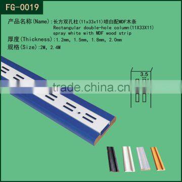 Slotted unistrut strut high gloss white mdf board