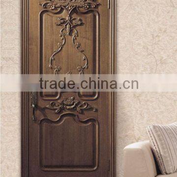 Wooden Door for Bathroom / Wooden Decorative Pattern Interior Door