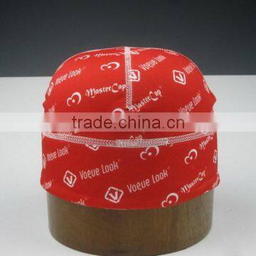 Red Print Swimming Cap photo-2