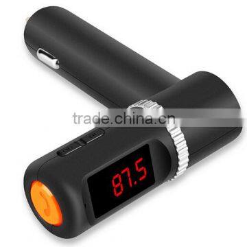 Hot Sale Bluetooth Car Charger Hands-free Wireless Car MP3 Player FM Transmitter Dual USB Car Charger Max Bluetooth Car Kit BC08