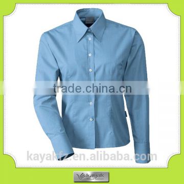 custom long sleeve blue business cotton mens shirts