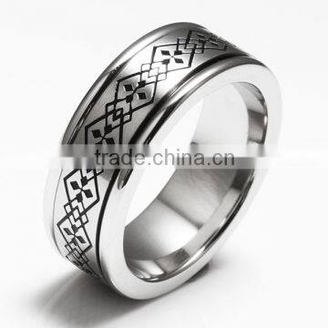 silver steel polished wedding band men womens