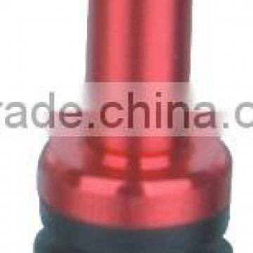 V5 Red Color Aluminum Alloy Metal Tubeless Clamp-in Tire Valve