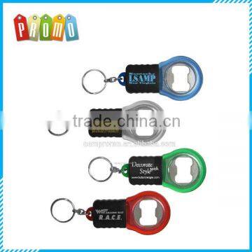 Cheap Plastic LED Flashlight Keychain Bottle Opener