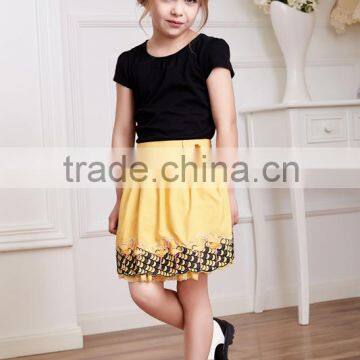 Clothes kids 2015 spring summer baby girl short cut pleated puffy tulle skirt