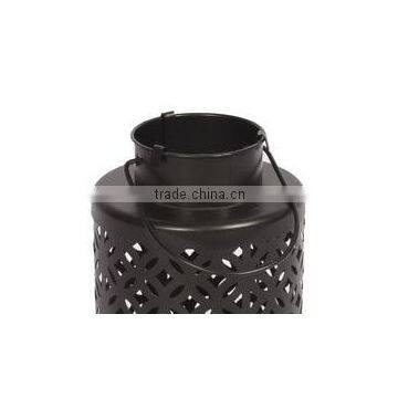 Black Hanging Candle Holder Lantern Indoor Outdoor Decor photo-5