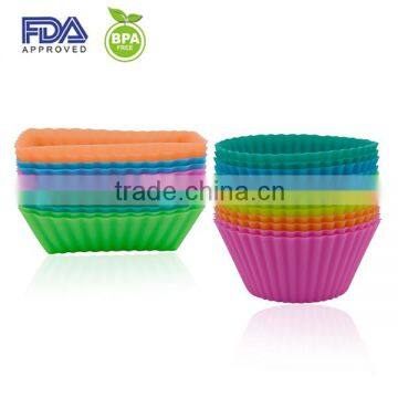 Food Grade Silicone Cup Cake Mould/silicone Cup Cake Cookie Cup/silicone Cup Cake photo-3