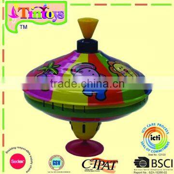Big Humming Top With Melody Sound Tin Toy
