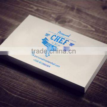 OEM 600gsm Custom Design Blue Foil Debossed Paper Business Card