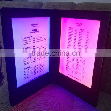 acrylic sign holder led menu holder