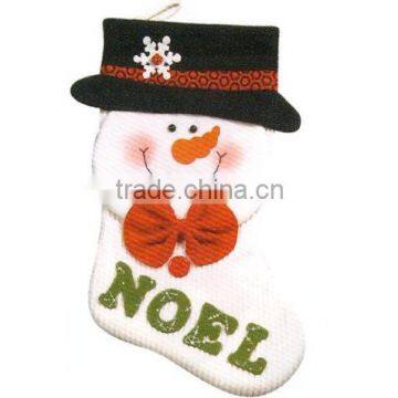 lovely felt christmas stocking with nice style design