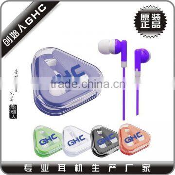 2016 plastic earphone with package, earphone stereo wireless earphone