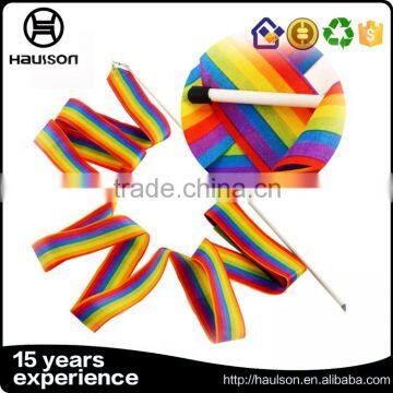 custom high quality dance ribbon rhythmic gymnastics ribbon