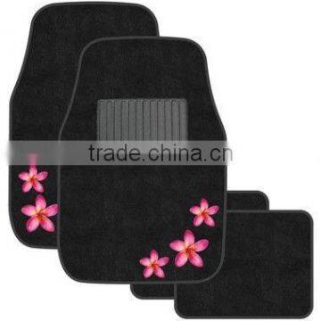 Floral car mats in design