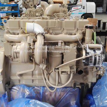 Cummins diesel engine 6CTAA8.3 with clutch for water pump