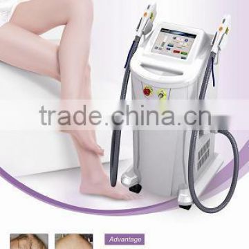 Professional 2 handpiece pain free hair removal SHR ipl machine