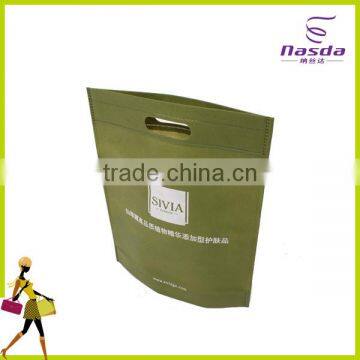 D-cut nonwoven ultrasonic bag