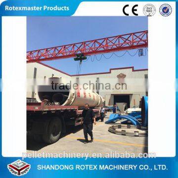 Biomass Powder Hot Air Rotary Dryer Support The Whole Pellet Production Line