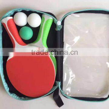 plastic table tennis racket set