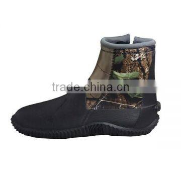 Mens Camo Wading Shoes, Fishing Boots With Zipper, Neoprene Surfing Shoes photo-3