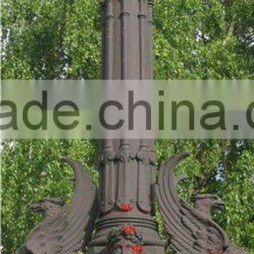 aluminum street lamp in square