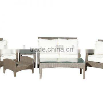 gray rattan wicker furniture sofa set