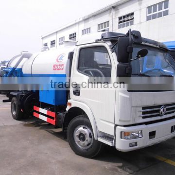 DFAC 4X2 sewage suction tanker truck 5000litre cleaning sewage suction truck for sale